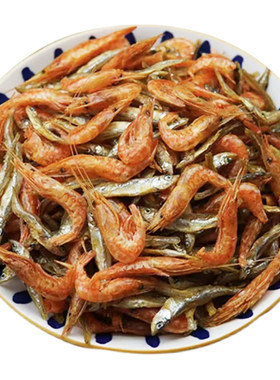 小鱼小虾混装湖南淡水虾干小鱼干