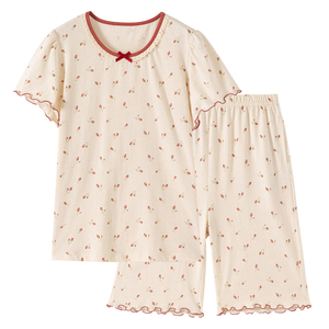顶瓜瓜A类彩棉女孩家居服夏季