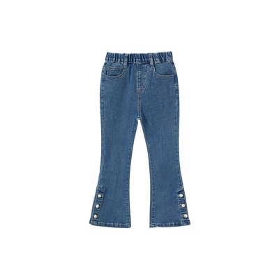 ASKjunior女童牛仔喇叭裤春秋装