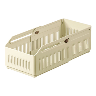 日式可伸缩橱柜收纳盒桌面零食杂物整理盒厨房调料厨具收纳神器