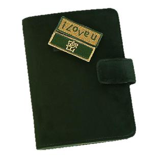 kinbor简约布面搭扣A6手帐本日程本 50k自填式便携记事本日记本