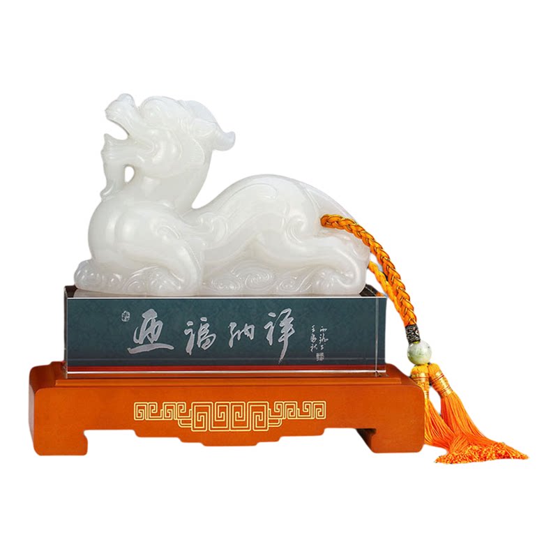 新中式琉璃招财金蟾摆件开业礼