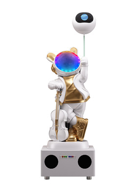 创意宇航员投影灯客厅装饰摆件星空氛围灯现代家居太空人落地摆件