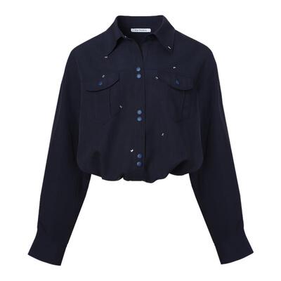 Kar Peiskos  女士天丝混纺可抽绳花苞形工装上衣银泰百货 301600