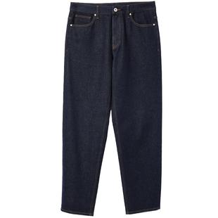 [不易褪色]907杰克琼斯秋宽松美式原色深蓝复古牛仔裤长裤子男装