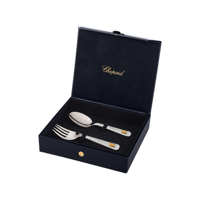 萧邦银质婴儿叉勺儿童礼物