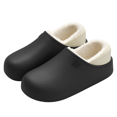防水棉拖鞋男士冬季外穿包跟保暖