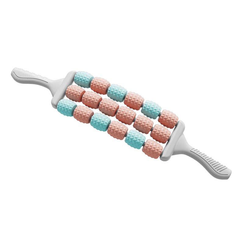 儿童可弯曲按摩棒肌肉放松滚轮棒长高筋膜棒狼牙棒按摩滚轴按摩器