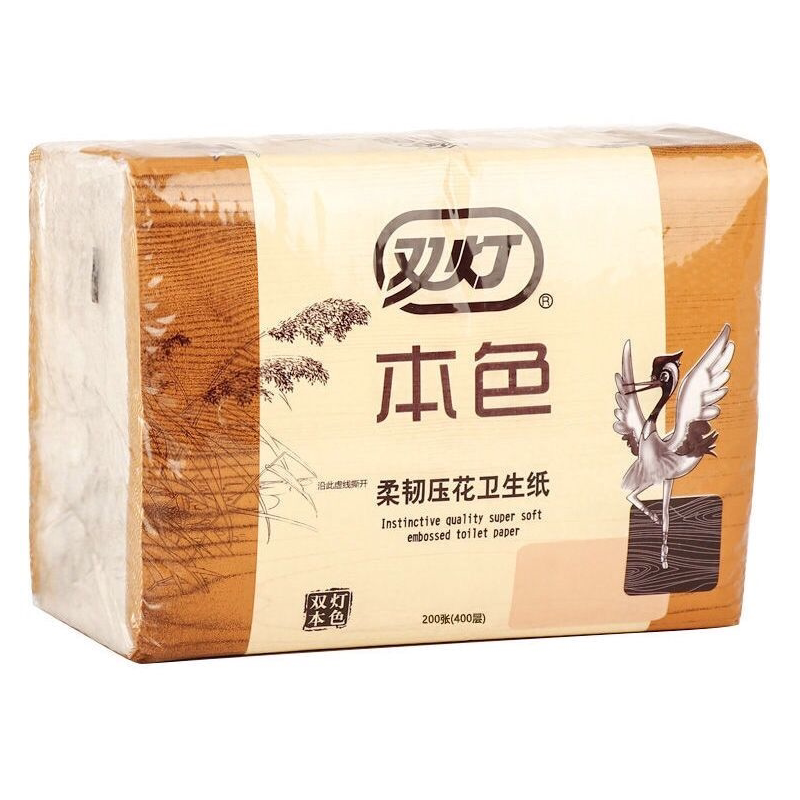 双灯400层本色柔软加韧卫生纸