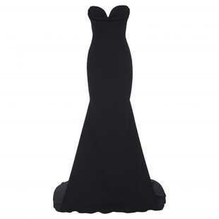 年会晚礼服女2025新款宴会派对主持人走秀红毯鱼尾连衣裙长款显瘦