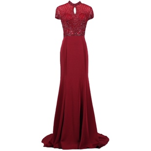 礼服裙修身包肩显瘦礼服长裙敬酒裙宴会裙年会晚会主持人长裙演出