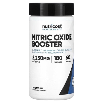 Nutricost一氧化氮促进剂胶囊提升运动泵感耐力运动前服用健身训