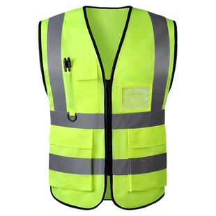 反光背心加肥加大马甲大码工作衣服建筑工地荧光安全服定制印logo