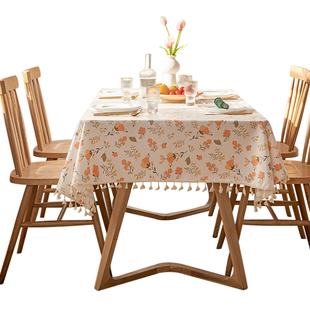 轻奢高级感桌布防水防油防烫免洗摆台餐桌垫长方形茶几垫布艺台布
