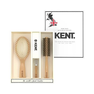 韩国直邮KENT肯特梳子各2件气囊气垫梳按摩造型梳赠管理刷组合