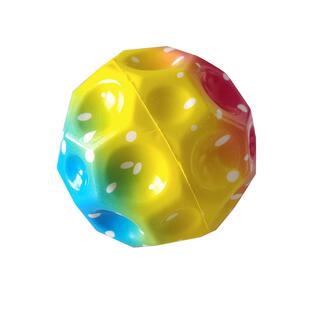 超大号10cm月球石实心弹力球蹦蹦球高弹力儿童玩具球亲子互动玩具