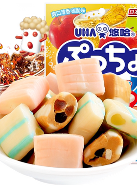 uha普超碳酸味90g日本什锦软糖
