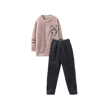 【加长版】高个子女款珊瑚绒睡衣冬季加厚款长袖长裤家居服定制款