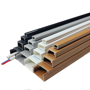 pvc方形线槽自粘明线线槽明装光纤遮挡隐形装饰电线走线槽压线条