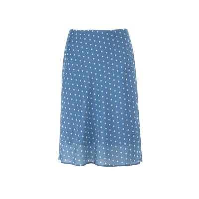 wanatry100%桑蚕丝碎花半身裙女