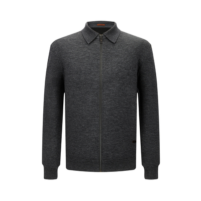 蔓哈顿绵羊毛混纺针织外套