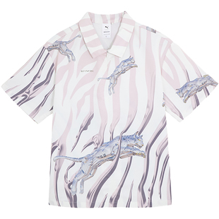 Puma/彪马正品SORAYAMA空山基联名款男女时尚休闲短袖衬衫