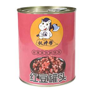 权帮红豆罐头糖水蜜豆糖纳豆罐头甜品奶茶店专用整箱摆摊专用熟