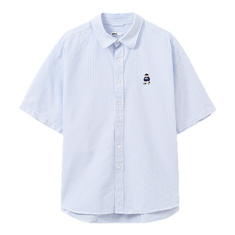 SPAO春季新品小熊Woodie短袖衬衫