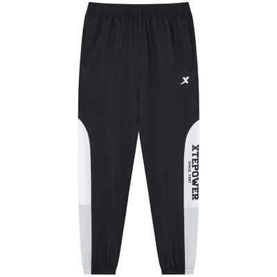 特步童装夏季新款中大童透气速干儿童运动裤子男女童梭织运动长裤