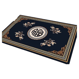 新中式脚垫门垫入户进门门口地垫家用中国风地毯玄关客厅防滑耐脏