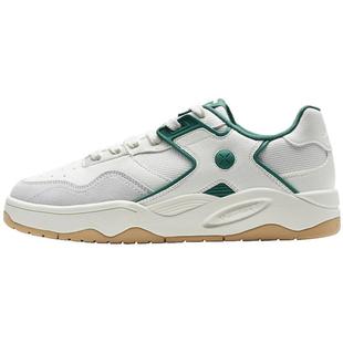 特步海浪鞋秋冬新款男鞋板鞋革面休闲鞋多巴胺色系保暖男士运动鞋