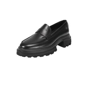 【自营】HOGAN女士H674系列皮革厚底乐福鞋皮鞋跟高5.5cm