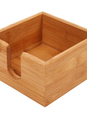 竹木纸巾盒定制logo家居