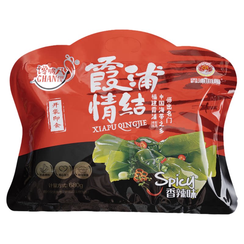 即食开胃海带结馋嘴八酸辣可口