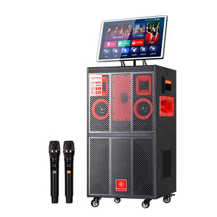 先飞广场舞音响带显示屏功放点歌一体机家用KTV机户外唱歌K歌音箱