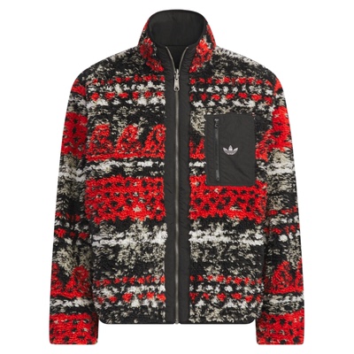 阿迪达斯三叶草夹克男提花双面穿