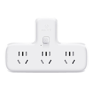 公牛插座转换品字形插头10a转16a一拖三插排扩充插座分插器短线