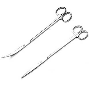 水草工具剪刀镊子套装不锈钢加长波浪弯剪鱼草缸造景修剪种植夹子