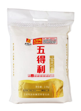 5斤五得利8星雪花小麦面粉麦香