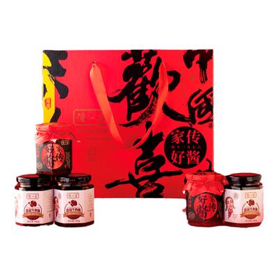 渡江宴礼盒牛肉酱手工熬制