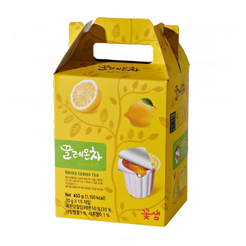 花泉韩国蜂蜜柠檬茶独立包装随身包30g*15清香果蜜抗氧化早茶冲泡