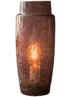 夹沙玻璃掬涵紫晶艺术