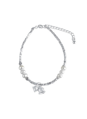 新中式铃兰珍珠手链999足银