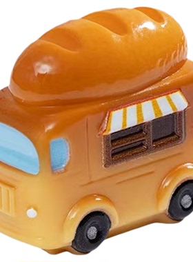 创意冰淇淋爆米花食玩小车摆件