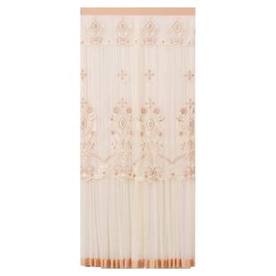 房间门帘遮挡帘隐私纱帘卧室蕾丝半帘隔断帘四季家用防蚊挂帘新款