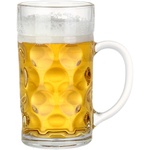 英雄杯 大扎啤杯带把手菠萝杯商用2025新款扎啤酒杯玻璃杯大容量