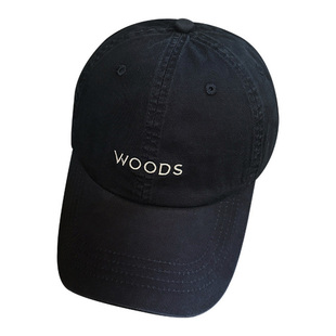 秦岚同款黑色简约字母刺绣棒球帽子女韩版百搭休闲防晒潮牌鸭舌帽