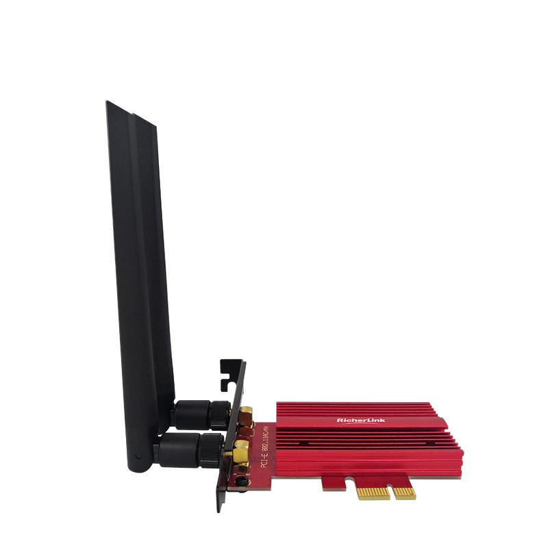 RicherLink瑞吉联 S6000AX WIFI6无线网卡AX210千兆三频5G台式机内置PCI-E+蓝牙5.2接收