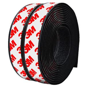 3M双面胶带背胶魔术贴墙面家用强力胶无痕贴胶加厚汽车专用高粘度黑色白色固定胶子母扣单勾面单毛面纱窗粘条