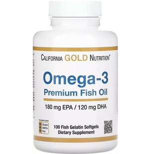 途中美国California Gold Nutrition omega-3 优质鱼油 100粒